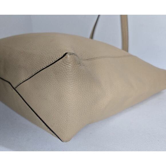 Michael Kors Junie Large Leather Tote Bag Butternut 17x13" - Picture 8 of 12